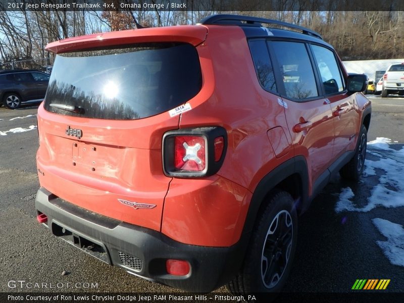 Omaha Orange / Black 2017 Jeep Renegade Trailhawk 4x4