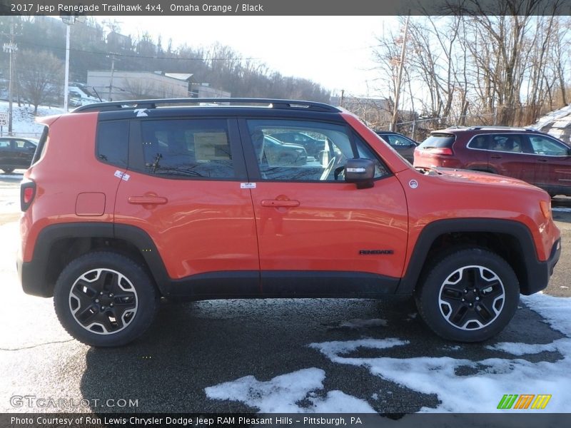 Omaha Orange / Black 2017 Jeep Renegade Trailhawk 4x4