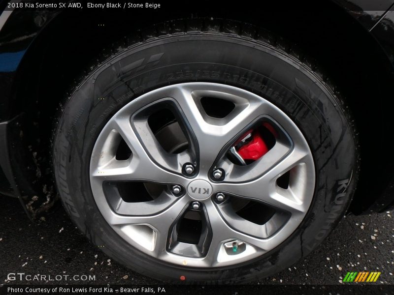Ebony Black / Stone Beige 2018 Kia Sorento SX AWD