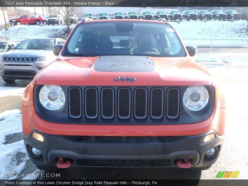 Omaha Orange / Black 2017 Jeep Renegade Trailhawk 4x4