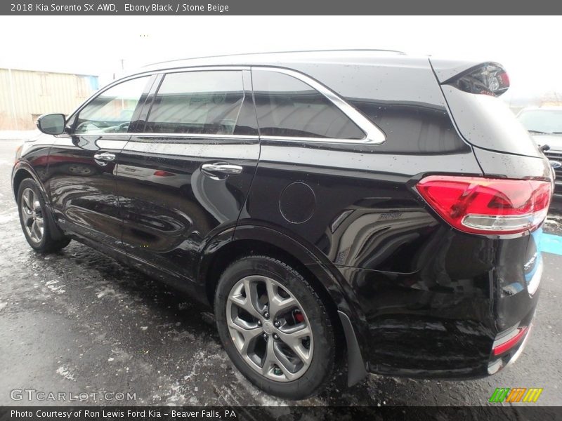 Ebony Black / Stone Beige 2018 Kia Sorento SX AWD
