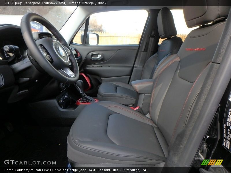 Omaha Orange / Black 2017 Jeep Renegade Trailhawk 4x4