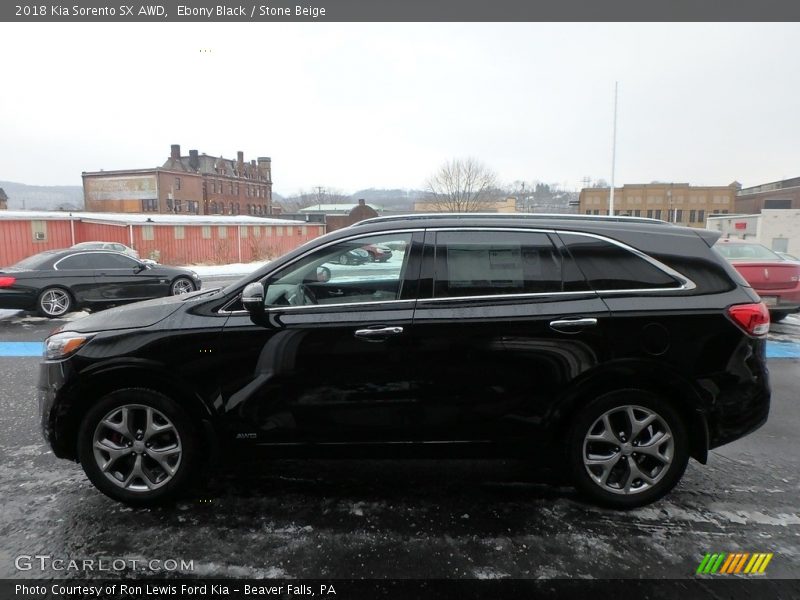 Ebony Black / Stone Beige 2018 Kia Sorento SX AWD