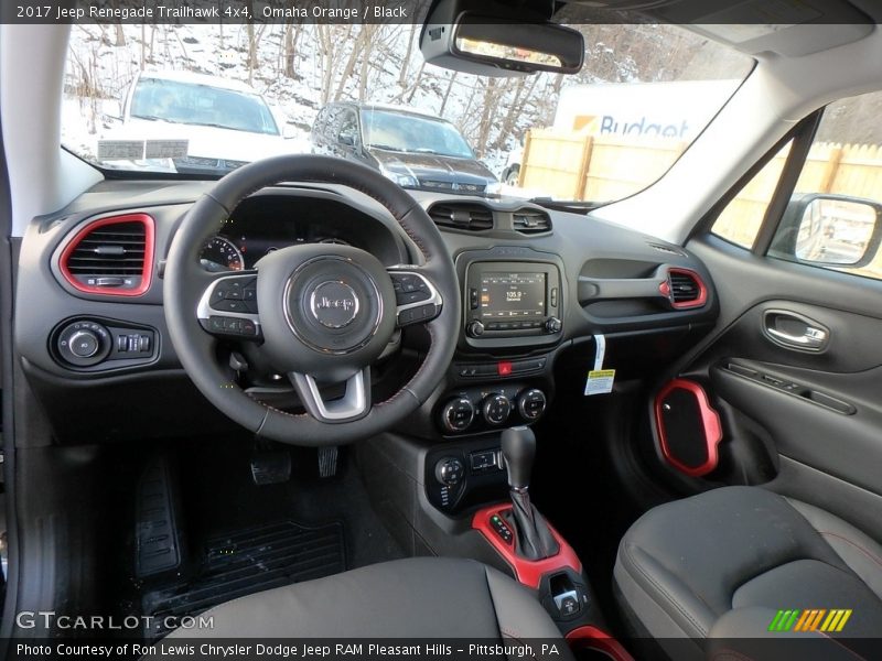 Omaha Orange / Black 2017 Jeep Renegade Trailhawk 4x4