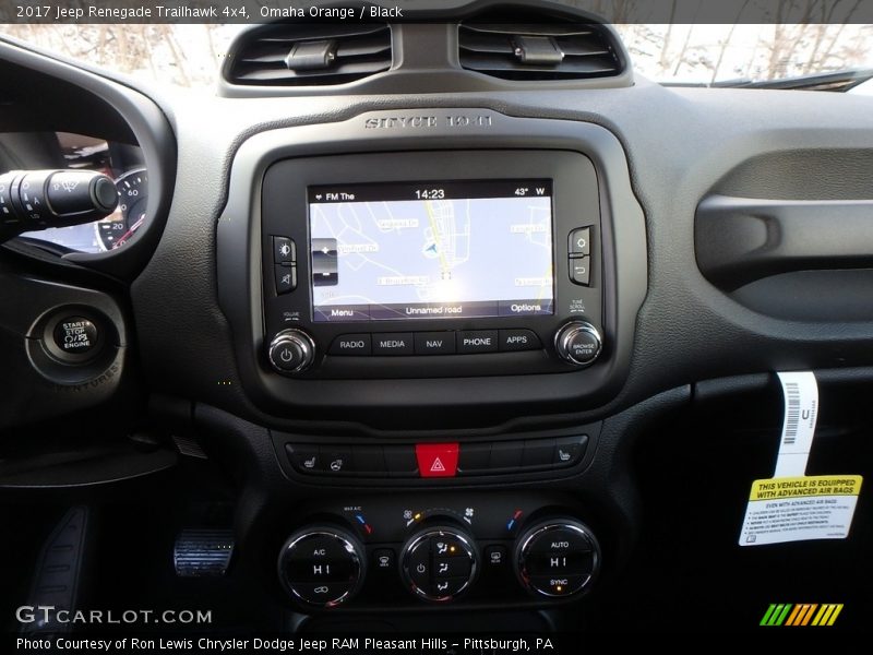 Omaha Orange / Black 2017 Jeep Renegade Trailhawk 4x4