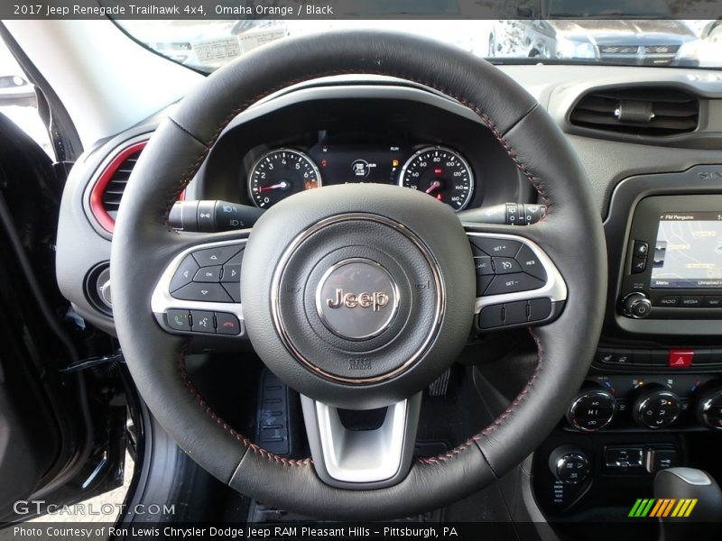 Omaha Orange / Black 2017 Jeep Renegade Trailhawk 4x4