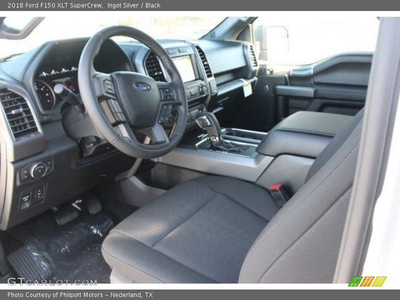 Ingot Silver / Black 2018 Ford F150 XLT SuperCrew