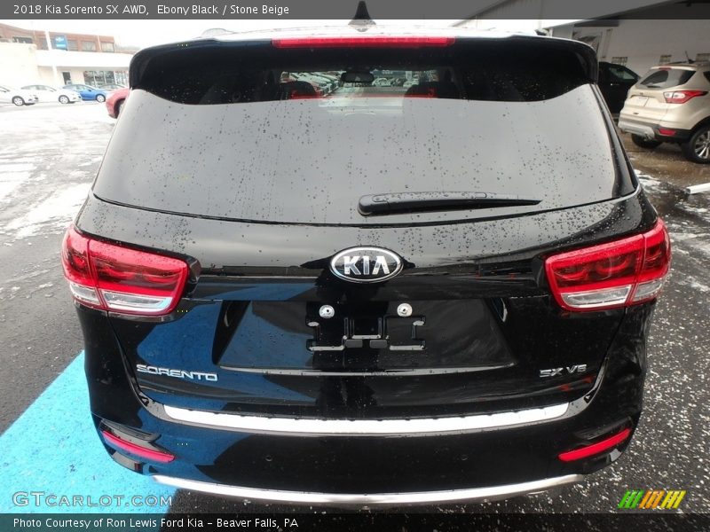 Ebony Black / Stone Beige 2018 Kia Sorento SX AWD