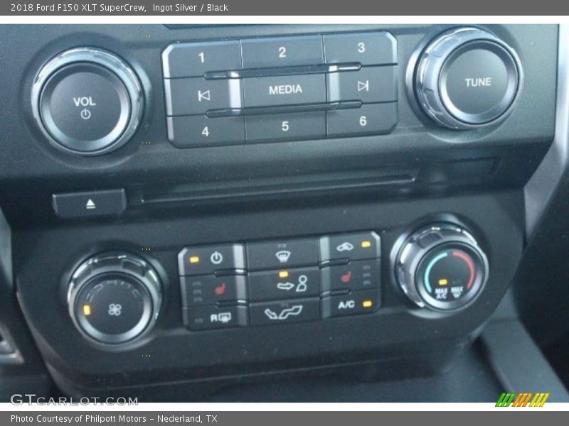 Ingot Silver / Black 2018 Ford F150 XLT SuperCrew