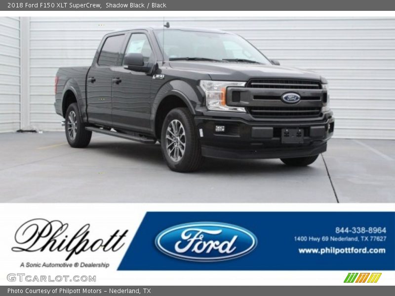 Shadow Black / Black 2018 Ford F150 XLT SuperCrew