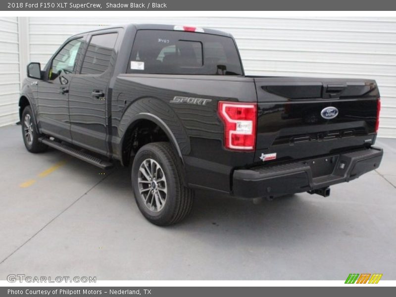 Shadow Black / Black 2018 Ford F150 XLT SuperCrew