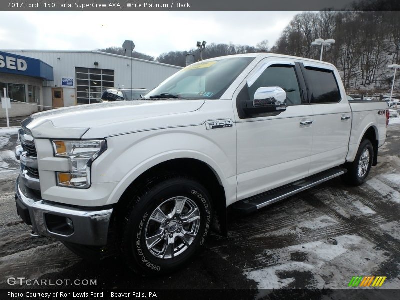 White Platinum / Black 2017 Ford F150 Lariat SuperCrew 4X4