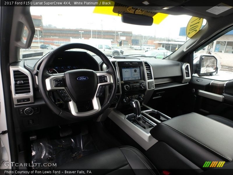 White Platinum / Black 2017 Ford F150 Lariat SuperCrew 4X4