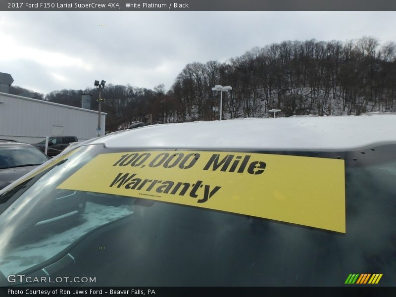 White Platinum / Black 2017 Ford F150 Lariat SuperCrew 4X4