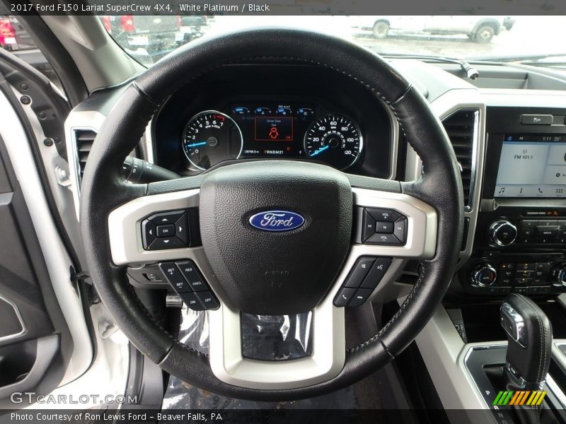 White Platinum / Black 2017 Ford F150 Lariat SuperCrew 4X4