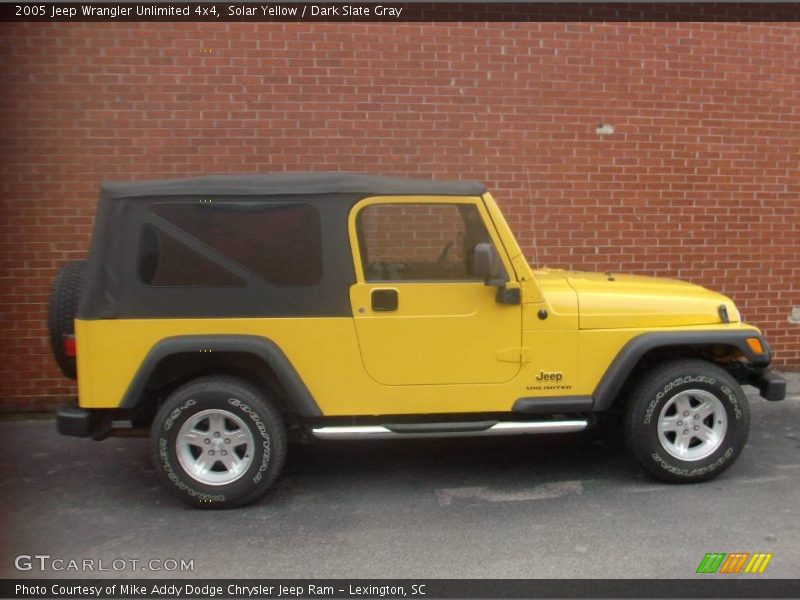 Solar Yellow / Dark Slate Gray 2005 Jeep Wrangler Unlimited 4x4