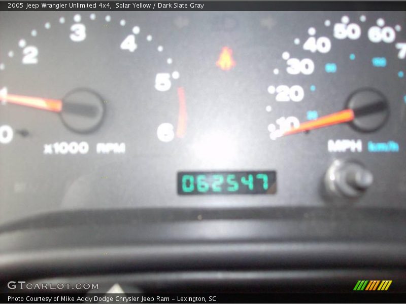 Solar Yellow / Dark Slate Gray 2005 Jeep Wrangler Unlimited 4x4