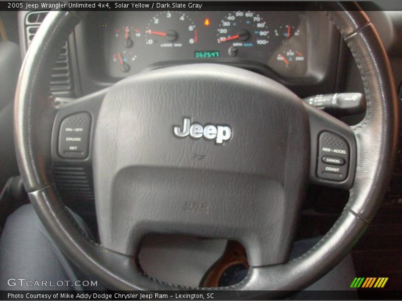 Solar Yellow / Dark Slate Gray 2005 Jeep Wrangler Unlimited 4x4