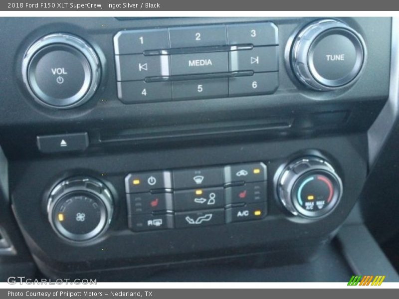 Ingot Silver / Black 2018 Ford F150 XLT SuperCrew