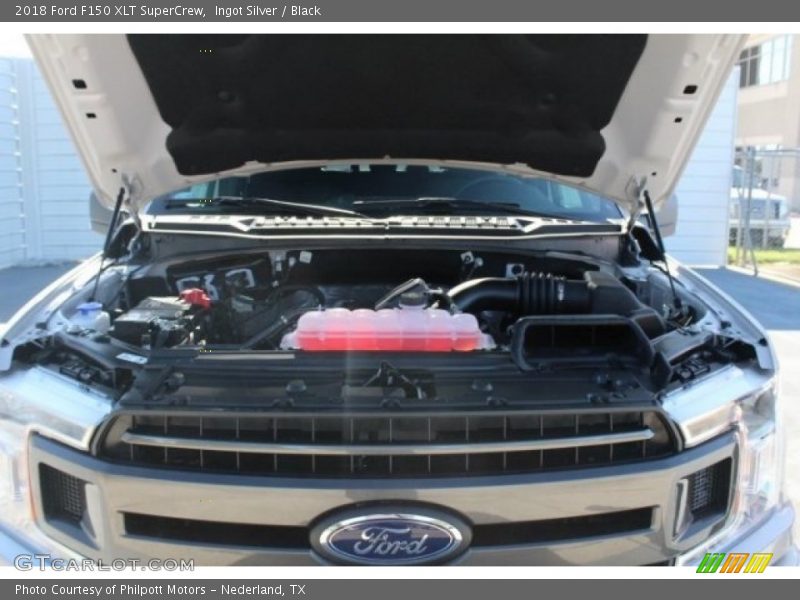 Ingot Silver / Black 2018 Ford F150 XLT SuperCrew
