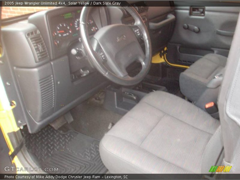 Solar Yellow / Dark Slate Gray 2005 Jeep Wrangler Unlimited 4x4