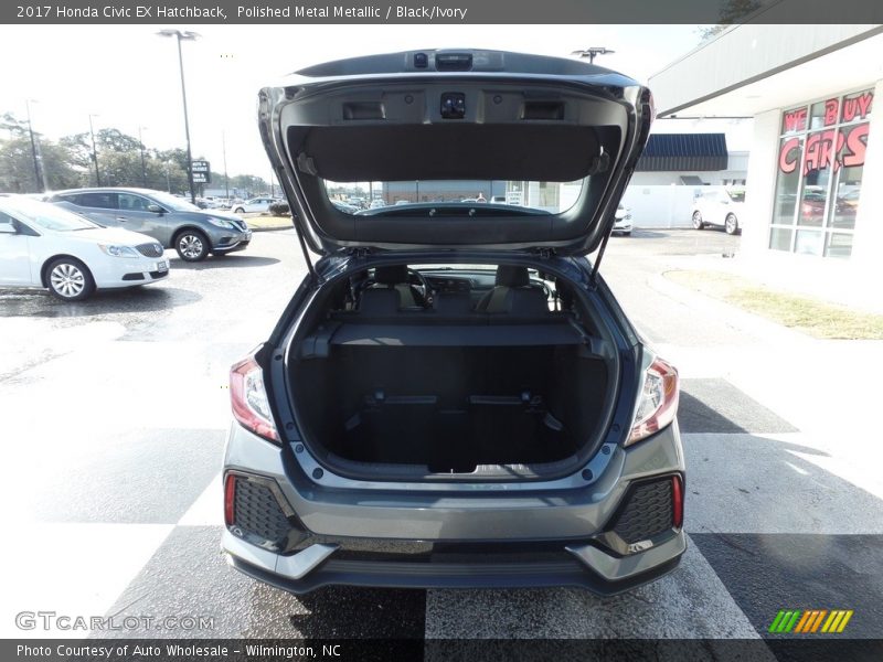 Polished Metal Metallic / Black/Ivory 2017 Honda Civic EX Hatchback