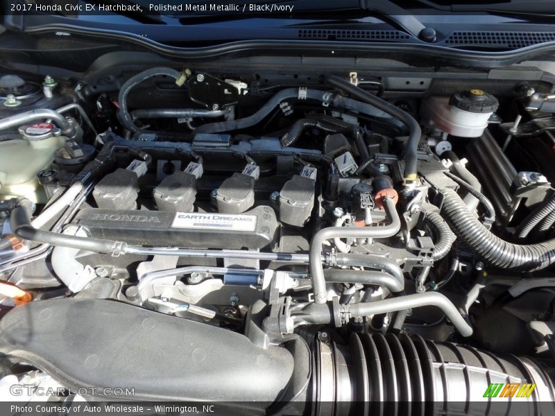 Polished Metal Metallic / Black/Ivory 2017 Honda Civic EX Hatchback