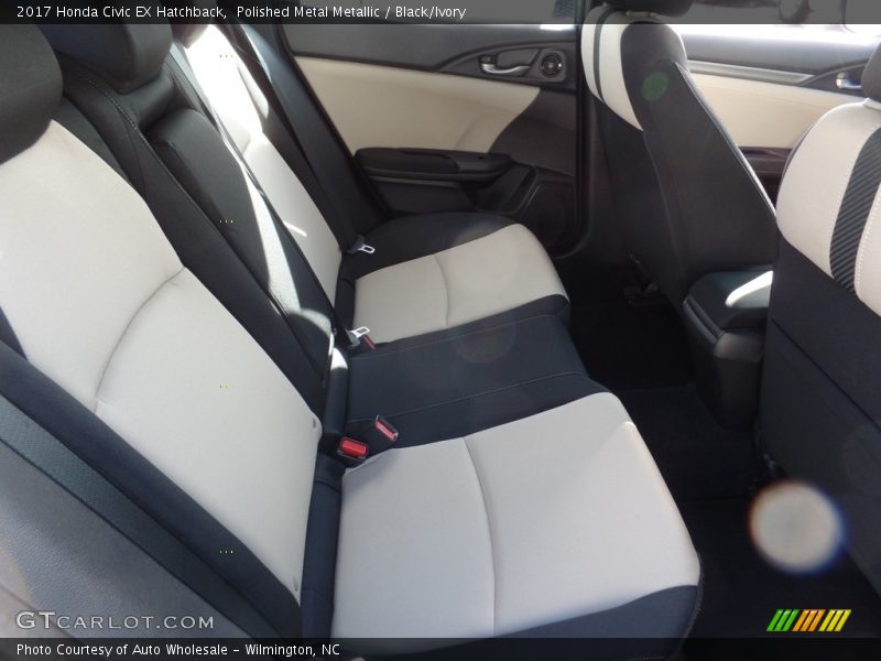 Polished Metal Metallic / Black/Ivory 2017 Honda Civic EX Hatchback