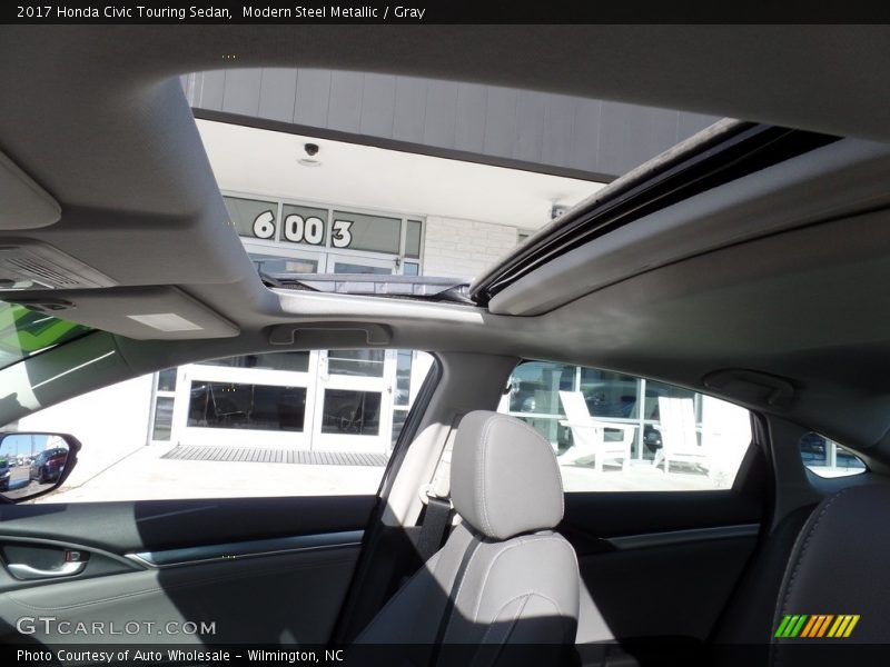 Modern Steel Metallic / Gray 2017 Honda Civic Touring Sedan