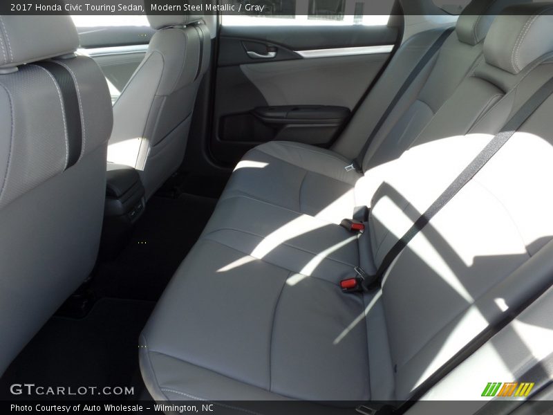 Modern Steel Metallic / Gray 2017 Honda Civic Touring Sedan