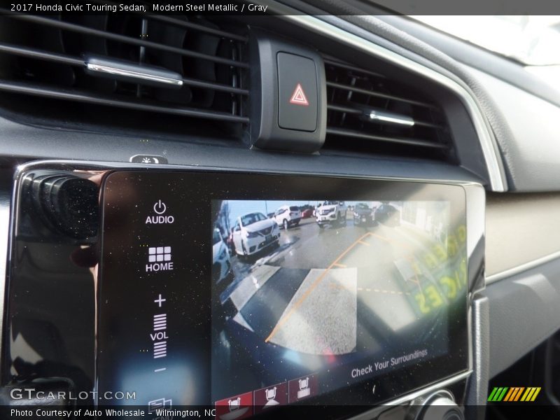Modern Steel Metallic / Gray 2017 Honda Civic Touring Sedan