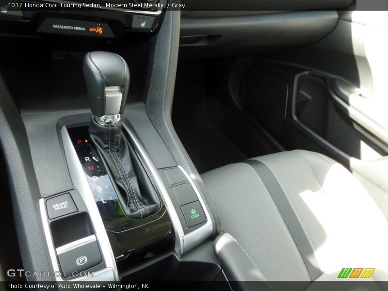 Modern Steel Metallic / Gray 2017 Honda Civic Touring Sedan