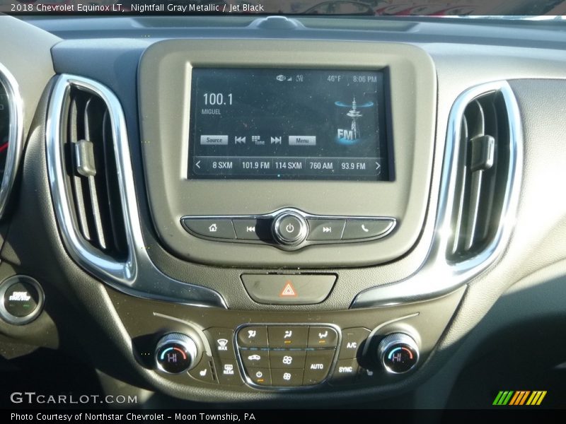 Nightfall Gray Metallic / Jet Black 2018 Chevrolet Equinox LT