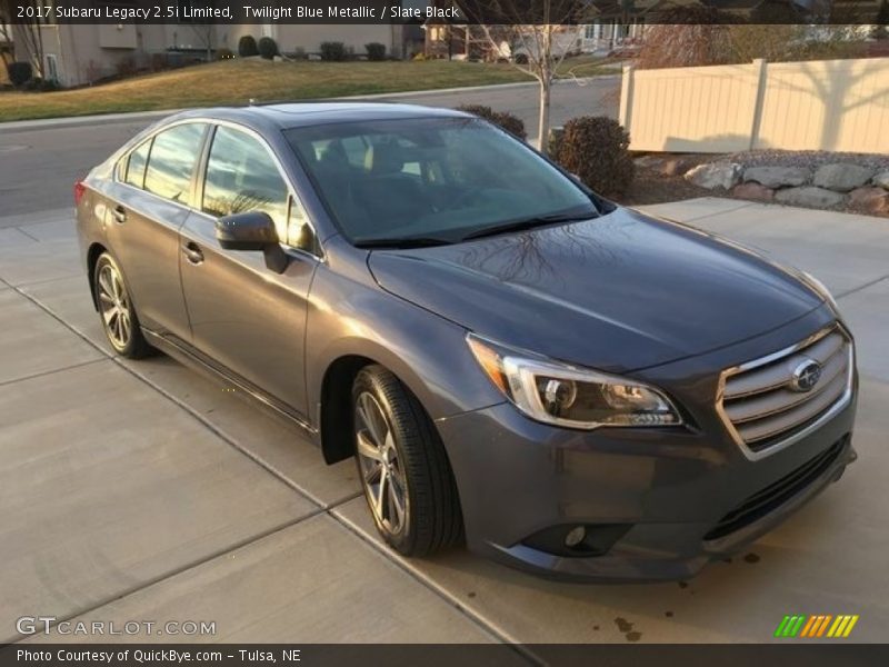 Twilight Blue Metallic / Slate Black 2017 Subaru Legacy 2.5i Limited