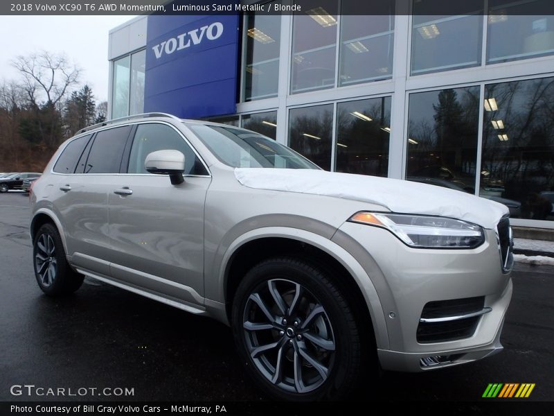 Luminous Sand Metallic / Blonde 2018 Volvo XC90 T6 AWD Momentum
