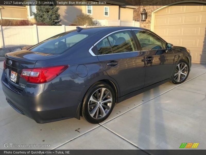 Twilight Blue Metallic / Slate Black 2017 Subaru Legacy 2.5i Limited