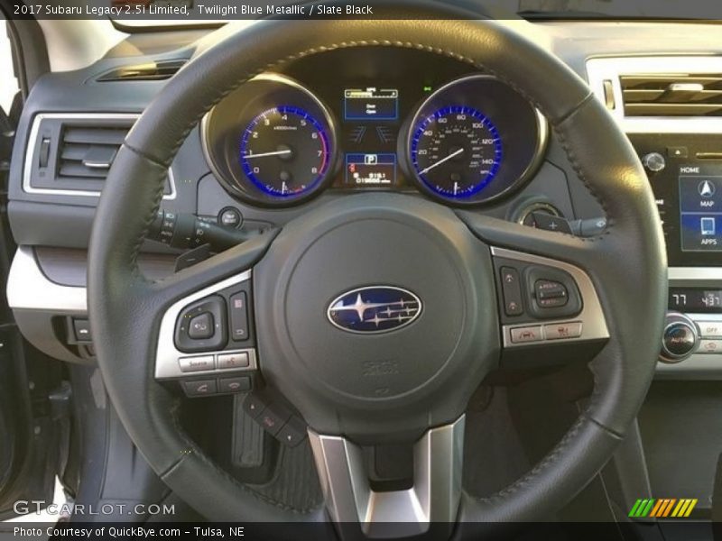 Twilight Blue Metallic / Slate Black 2017 Subaru Legacy 2.5i Limited