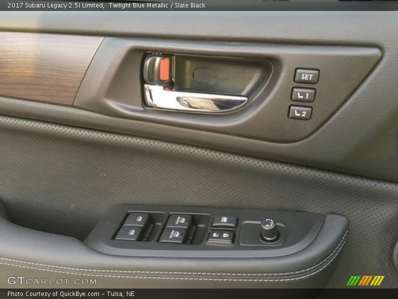 Twilight Blue Metallic / Slate Black 2017 Subaru Legacy 2.5i Limited