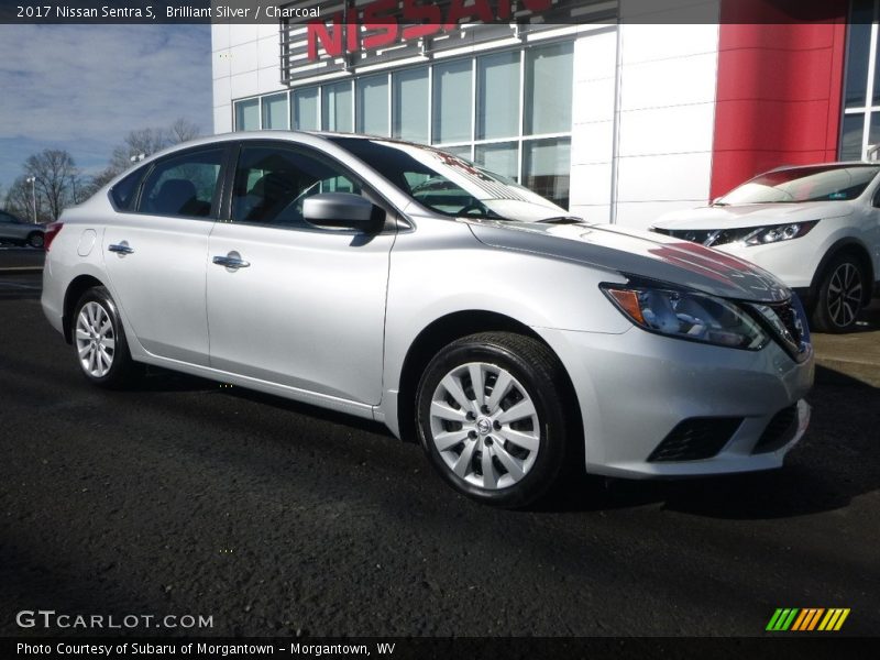 Brilliant Silver / Charcoal 2017 Nissan Sentra S