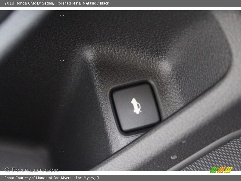 Polished Metal Metallic / Black 2018 Honda Civic LX Sedan