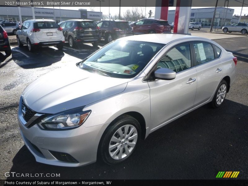 Brilliant Silver / Charcoal 2017 Nissan Sentra S