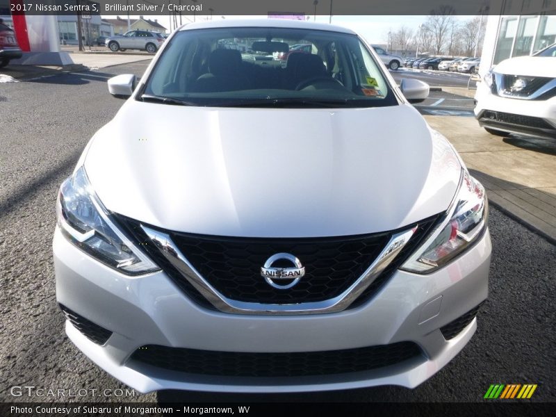 Brilliant Silver / Charcoal 2017 Nissan Sentra S