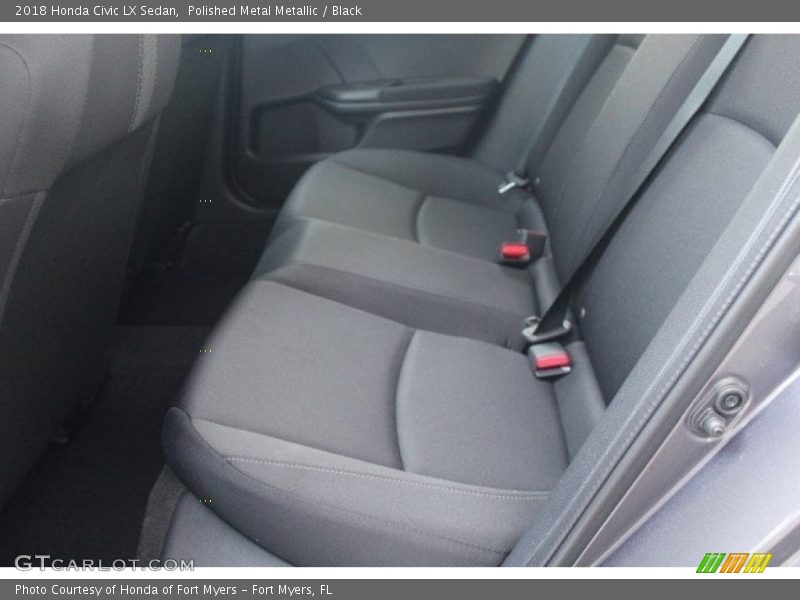 Polished Metal Metallic / Black 2018 Honda Civic LX Sedan