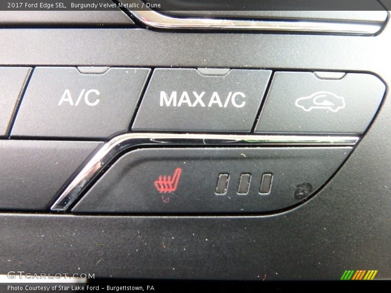 Burgundy Velvet Metallic / Dune 2017 Ford Edge SEL
