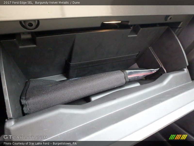Burgundy Velvet Metallic / Dune 2017 Ford Edge SEL