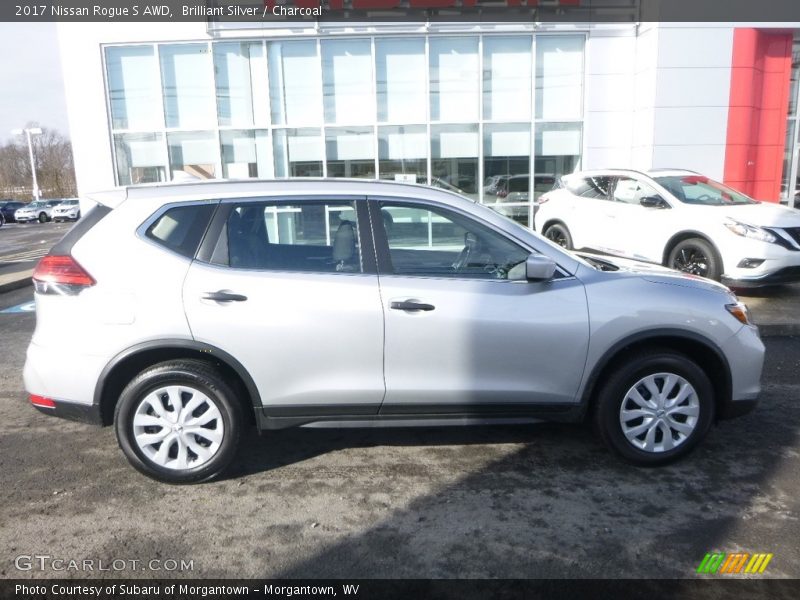 Brilliant Silver / Charcoal 2017 Nissan Rogue S AWD