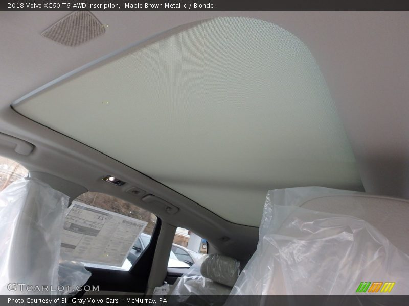 Maple Brown Metallic / Blonde 2018 Volvo XC60 T6 AWD Inscription