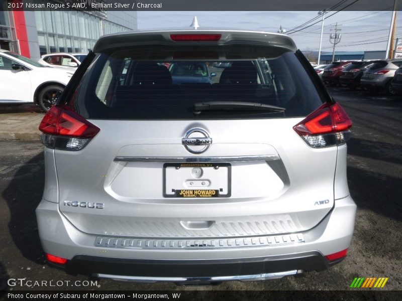 Brilliant Silver / Charcoal 2017 Nissan Rogue S AWD