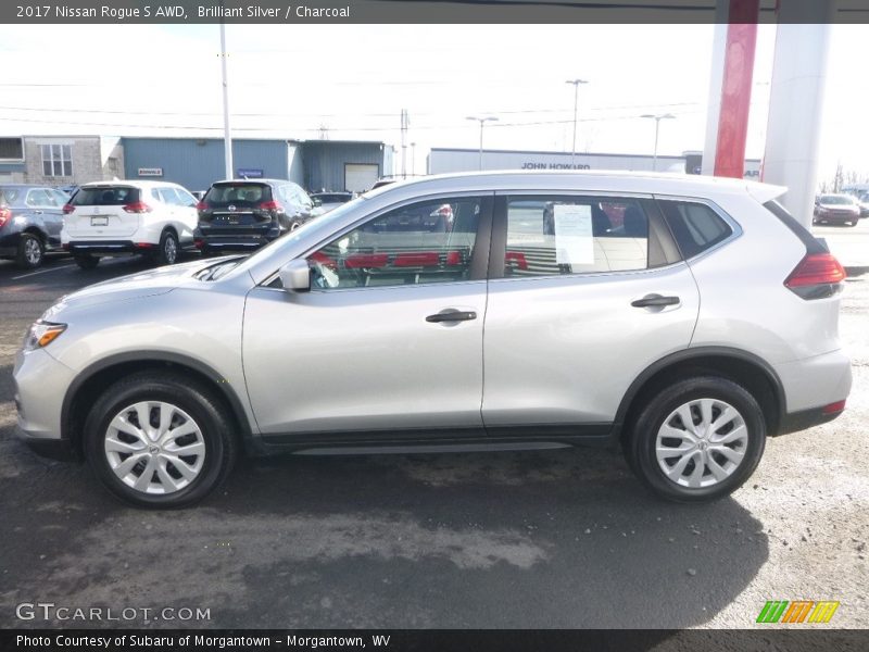 Brilliant Silver / Charcoal 2017 Nissan Rogue S AWD