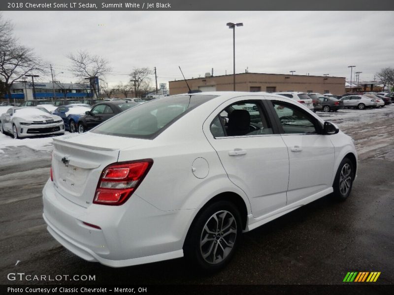 Summit White / Jet Black 2018 Chevrolet Sonic LT Sedan